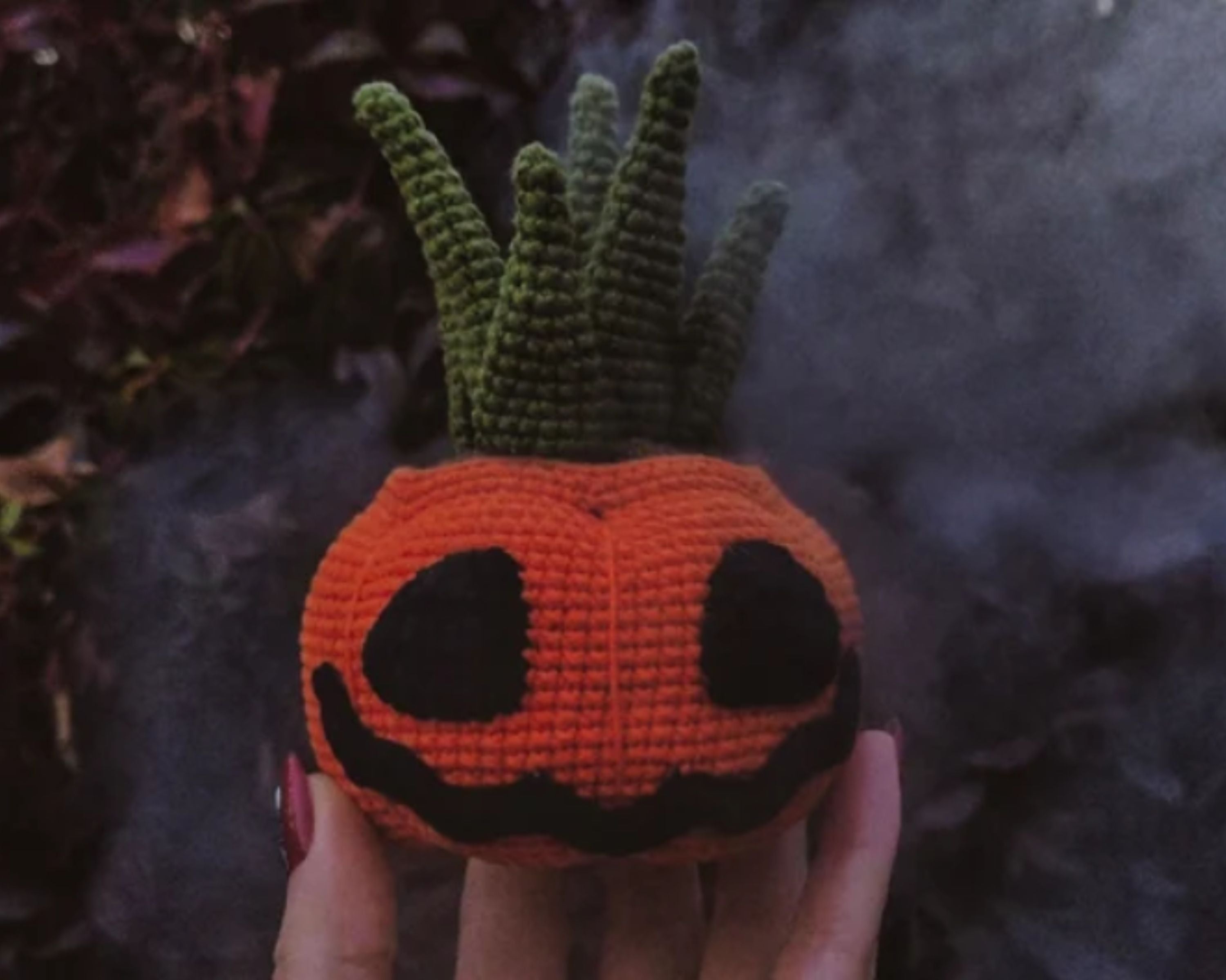Halloween Crochet PATTERN Set 5 in 1, Halloween fake plants PDF Digital Download