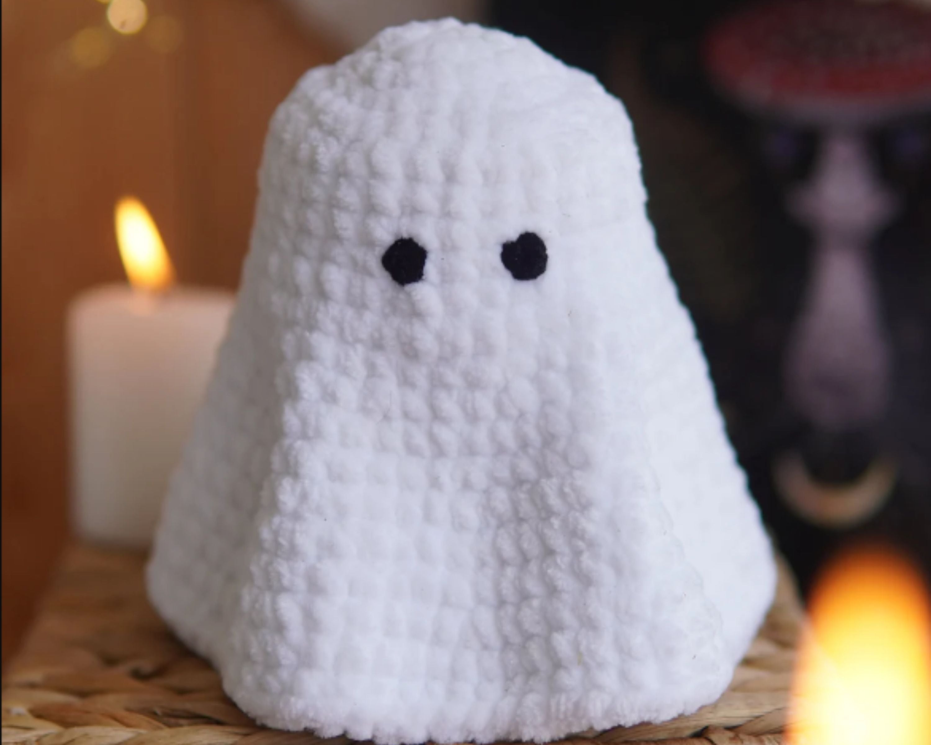 Halloween Crochet Ghost PATTERN with hats PDF Digital Download