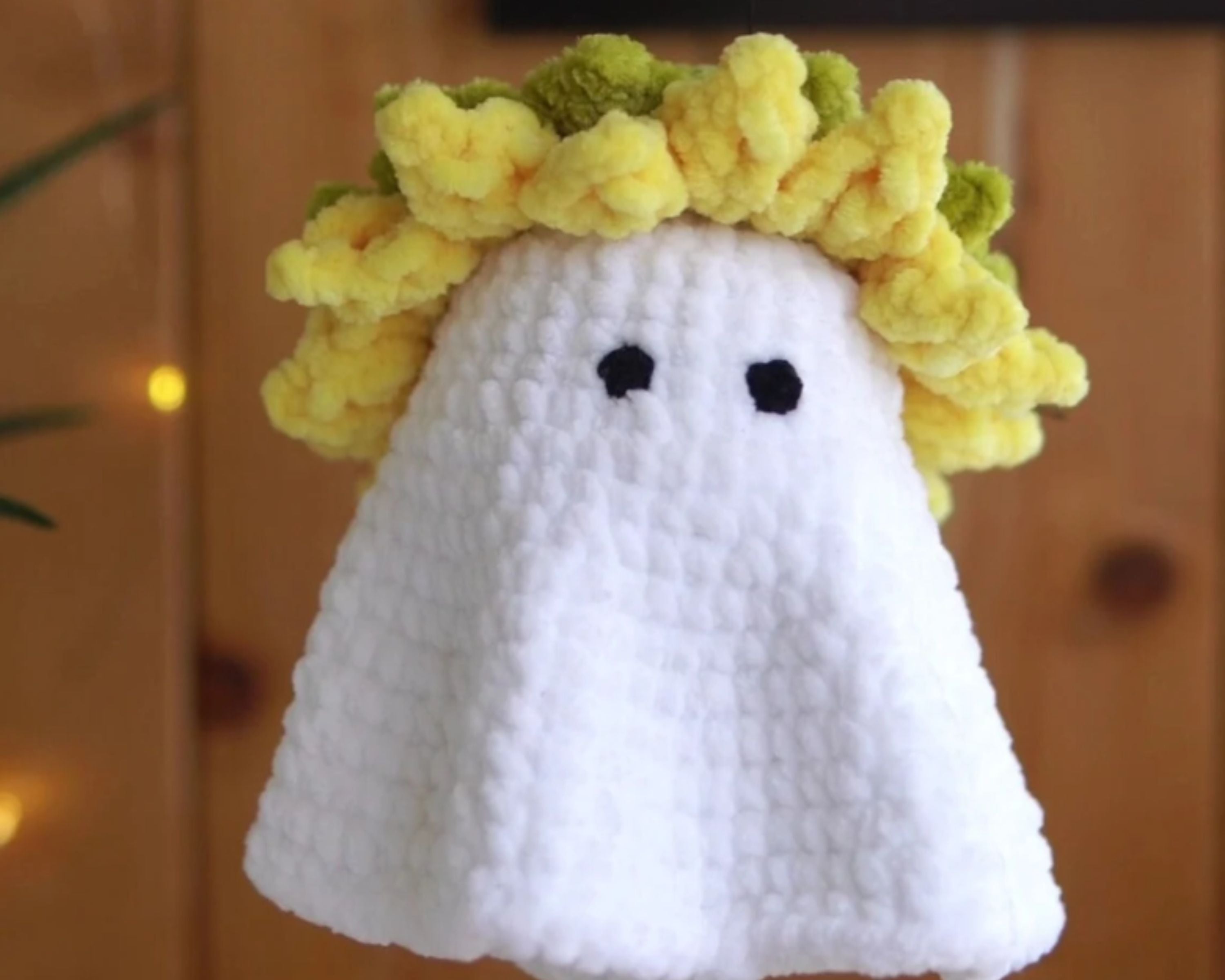 Halloween Crochet Ghost PATTERN with hats PDF Digital Download