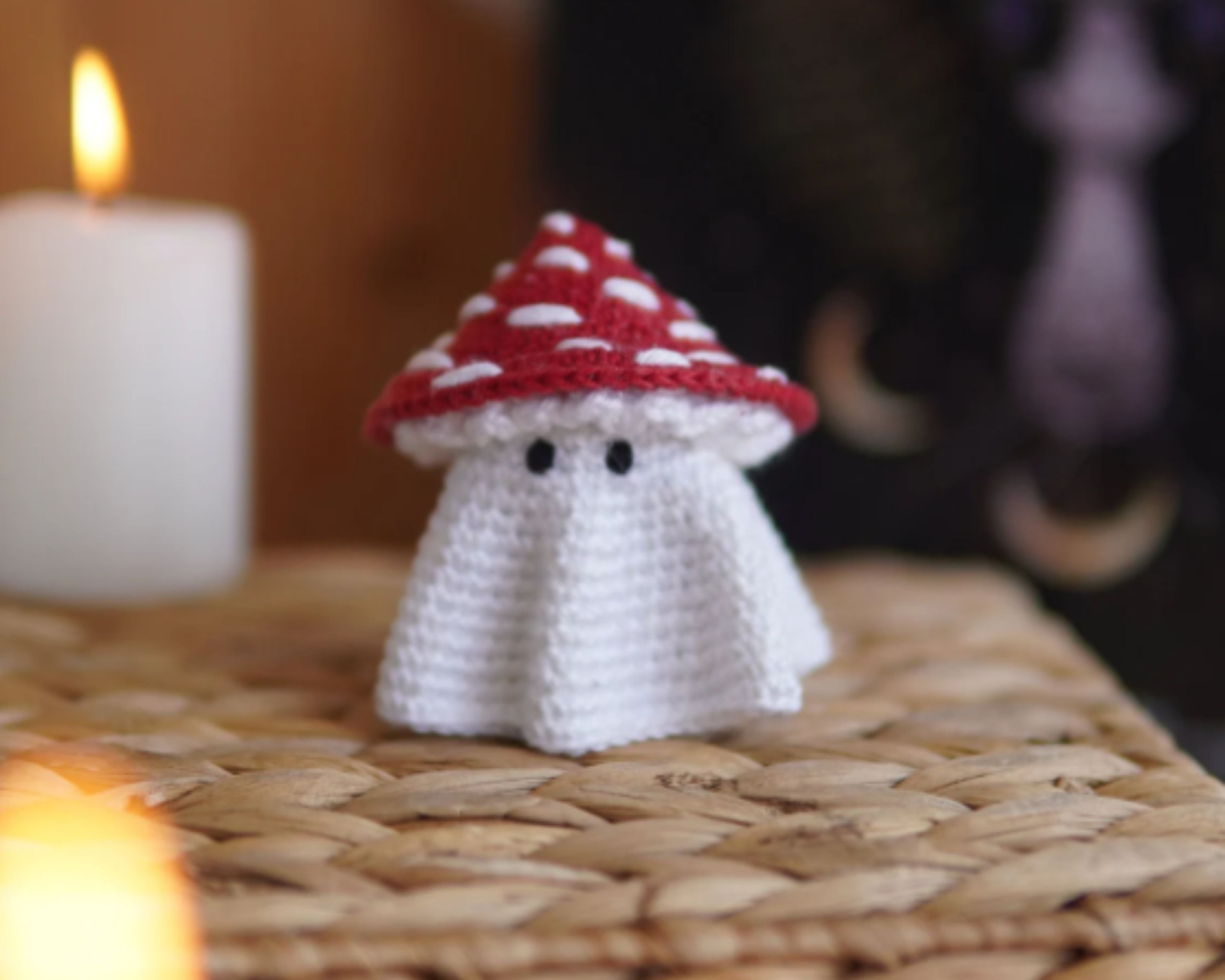 Halloween Crochet Ghost PATTERN with hats PDF Digital Download