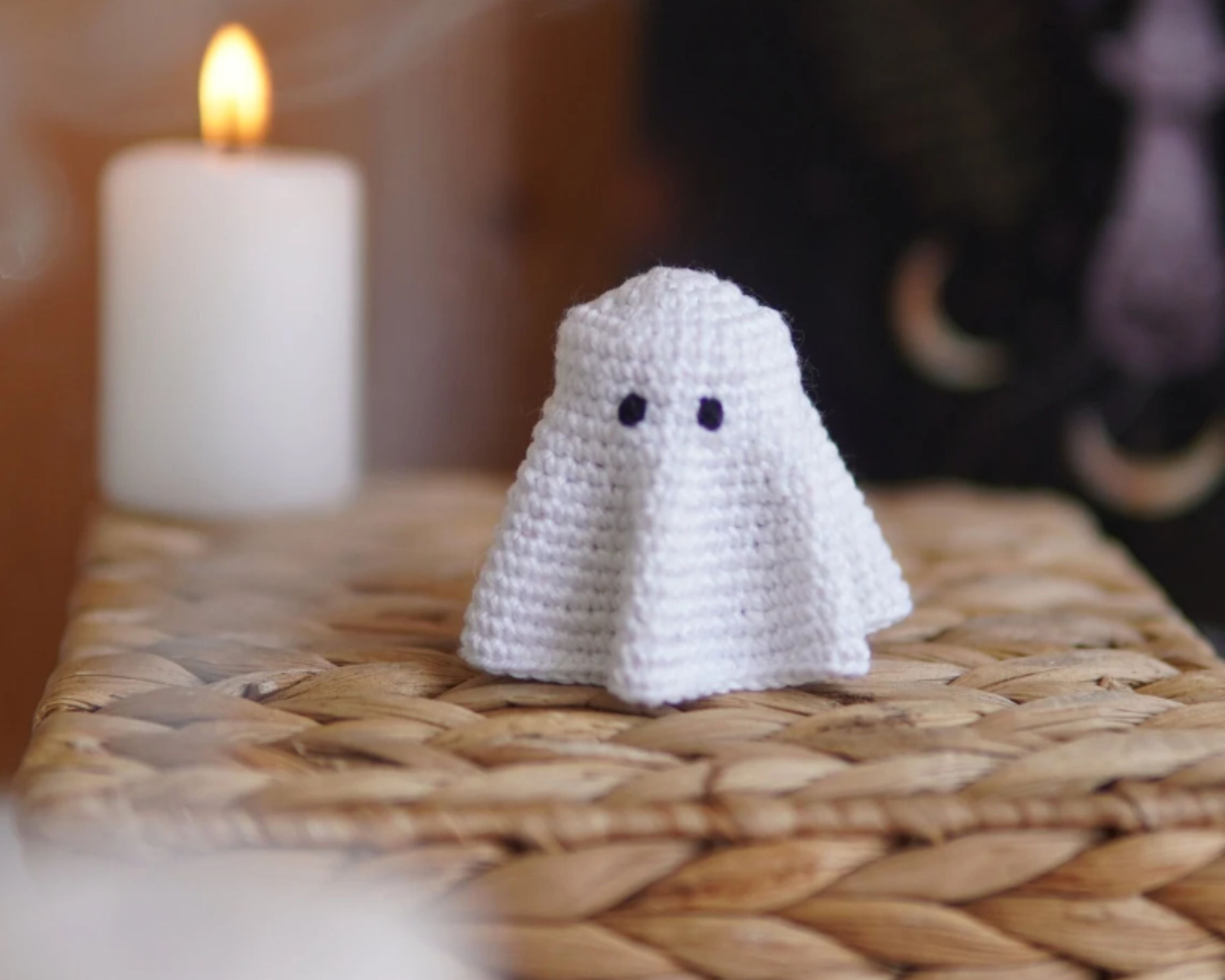 Halloween Crochet Ghost PATTERN with hats PDF Digital Download